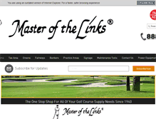 Tablet Screenshot of masterofthelinks.com